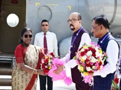 राष्ट्रपति श्रीमती मुर्मु का अंबिकापुर में आत्मीय स्वागत…