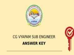 CG Vyapam Sub Engineer Answer Key 2026: सीजी व्यापम सब इंजीनियर आंसर की जारी, 23 फरवरी तक दर्ज करें चुनौती…