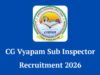 CG Vyapam Mandi SI Recruitment 2026: छत्तीसगढ़ मंडी उप निरीक्षक भर्ती की लास्ट डेट नजदीक, परीक्षा तिथि जानें…