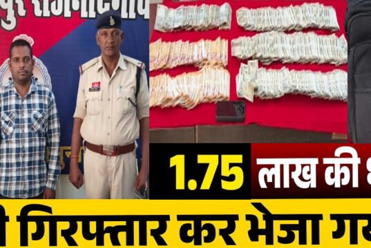 जमीन दिखाने व नोट डबल करने का झांसा देकर 1.75 लाख की झपटमारी, 03 घंटे में आरोपी को गिरफ्तार कर भेजा जेल…
