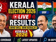 Kerala Election Results 2026 Live: केरल में कांग्रेस की आंधी, रुझानों में पार किया बहुमत का आंकड़ा, CM पी विजयन पिछड़े’
