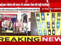 लगभग 03 लाख रुपये मूल्य के 18 गुम मोबाइल बरामद कर वास्तविक स्वामियों को किया सुपुर्द…