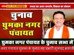 घुमका में भाजपा की जीत तय, जनता का भरपूर समर्थन मिल रहा है – मूलचंद भंसाली…
