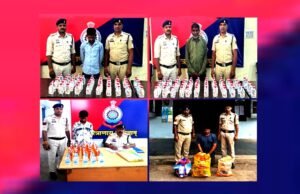 cg “अवैध शराब तस्करी, परिवहन एवं बिक्री के विरुद्ध एक साथ कई स्थानों पर दबिश…”