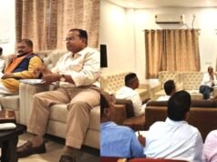 संतोष पांडे ने अपने ऊर्जा विभाग प्रतिनिधि रूपचंद भीमनानी के सांथ ली विद्युत विभाग के अधिकारियों की समीक्षा बैठक…