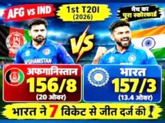 भारत बनाम अफगानिस्तान: अफगानिस्तान के खिलाफ पहले मैच में शानदार जीत…