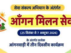 सेवा संकल्प अभियान में 25 सितंबर से आंगन मिलन सेवा कार्यक्रम…