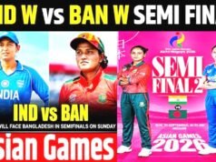 एशियन गेम्स : सेमीफाइनल में बांग्लादेश से भिड़ेगी भारतीय महिला क्रिकेट टीम…