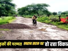 सड़कों के गड्ढो और क्षतिग्रस्त हिस्सों की मरम्मत का कार्य जारी..