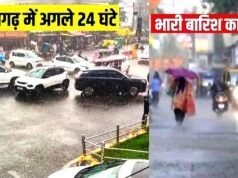 cg” 24 जिलों में भारी बारिश का अलर्ट, अगले 24 घंटे कैसा रहेगा छत्तीसगढ़ का मौसम?