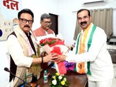 छत्तीसगढ़ कांग्रेस के नवनियुक्त प्रभारी श्री सुखदेव भगत जी के आगमन पर कार्यकर्ताओं ने उनका आत्मीय स्वागत…