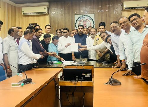मांस विक्रय के लिए निर्धारित स्थल की मांग पर सर्वसमाज एकजुट