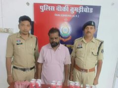 ढाबे की आड़ में चल रहा था अवैध शराब का कारोबार, पुलिस की रेड में 17 लीटर शराब व बीयर जप्त, संचालक जेल