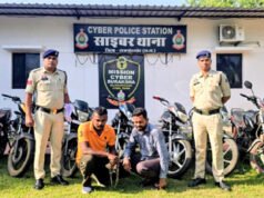 बाइक चोरी गिरोह का पर्दाफाश : 7 मोटरसाइकिलें बरामद, फर्जी RC और नंबर प्लेट के साथ चोर व खरीदार गिरफ्तार