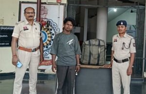 अवैध रूप से शराब परिवहन करते हुए 115 पौवा देशी शराब के साथ एक आरोपी गिरफ्तार