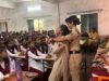 रक्षा टीम ने विद्यार्थियों को दी महिला सुरक्षा, साइबर अपराध व यातायात नियमों की जानकारी